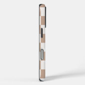 Coques Case-Mate iPhone Monogramme Ombre Rose Canard Damier Beige (Verso / Droite)