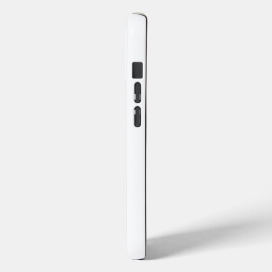 Coques Case-Mate iPhone Monogramme or | Blanc minimal moderne (Verso / Gauche)