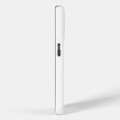 Coques Case-Mate iPhone Monogramme or | Blanc minimal moderne (Verso / Droite)