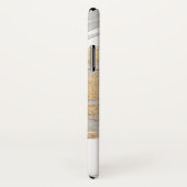 Coques Case-Mate iPhone Monogramme | Or et gris (Dos/Droite)