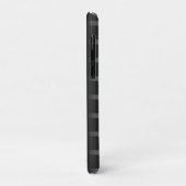 Coques Case-Mate iPhone Monogramme or initial et nom sur noir (Dos/Gauche)