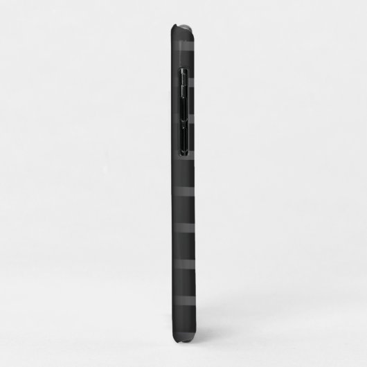 Coques Case-Mate iPhone Monogramme or initial et nom sur noir (Dos/Gauche)