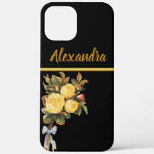 monogramme or rose jaune