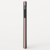 Coques Case-Mate iPhone Monogramme or, violet, violet et roses (Dos/Gauche)