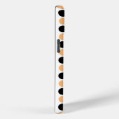 Coques Case-Mate iPhone Monogramme orange et noir (Verso / Droite)