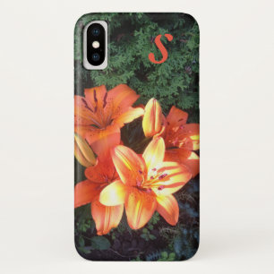 Case-Mate iPhone Case Monogramme Orange Floral Photographie