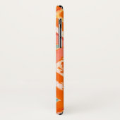 Coques Case-Mate iPhone Monogramme | Orange Tribal II (Dos/Gauche)