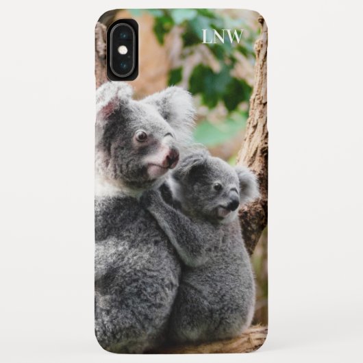 Coques Case-Mate iPhone Monogramme - Ours de Koala - (Dos)