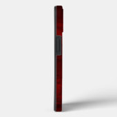 Coques Case-Mate iPhone Monogramme oval rouge Elegant (Verso / Droite)