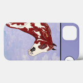 Coques Case-Mate iPhone Monogramme Overo Paint Cheval Head (Verso (horizontal))