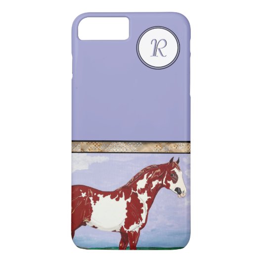 Coques Case-Mate iPhone Monogramme Overo Paint Horse (Dos)