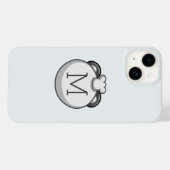 Coques Case-Mate iPhone Monogramme Panda transparent, blanc propre (Verso (horizontal))