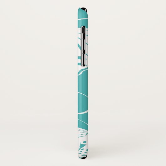 Coques Case-Mate iPhone Monogramme Papillons (Dos/Gauche)