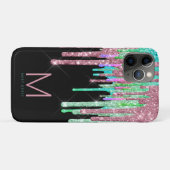 Coques Case-Mate iPhone Monogramme parties scintillant (Dos (Horizontal))