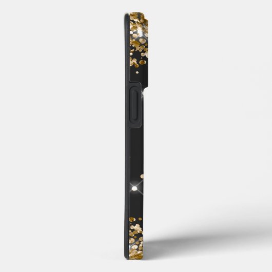 Coques Case-Mate iPhone Monogramme Parties scintillant or (Verso / Droite)