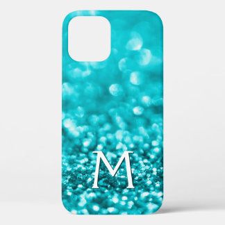 Case-Mate iPhone Case Monogramme Parties scintillant Turquoise