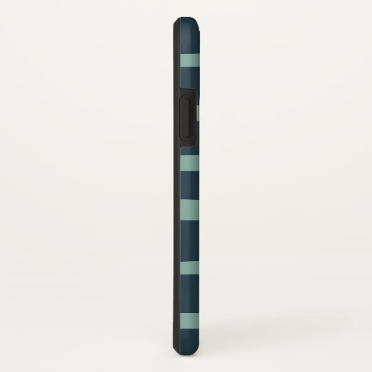 Coques Case-Mate iPhone monogramme pastel à ondes modernes (Dos/Droite)