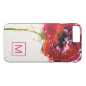 Coques Case-Mate iPhone Monogramme | Pavot blanc (Dos (Horizontal))