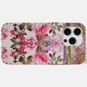 Coques Case-Mate iPhone Monogramme Peony Place (Verso (horizontal))