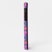 Coques Case-Mate iPhone Monogramme Périwinkle Floral Retro Motif (Dos/Gauche)