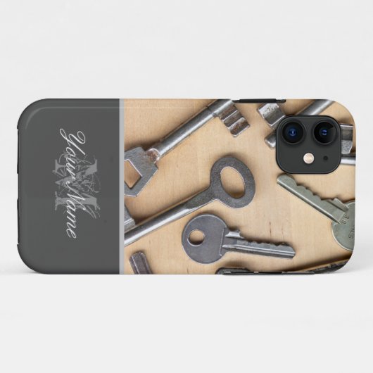 Coques Case-Mate iPhone Monogramme personnalisable avec différentes clés ! (Dos (Horizontal))