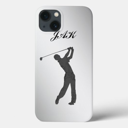 Coques Case-Mate iPhone Monogramme personnalisable de partouzeur de golf (Verso)