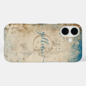 Coques Case-Mate iPhone Monogramme personnalisé (Verso (horizontal))