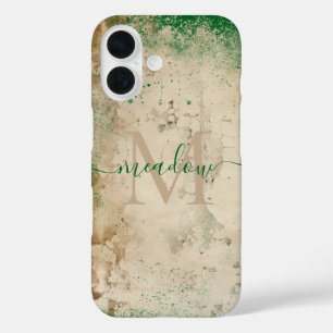 Coques iPhone 16 Monogramme personnalisé 