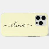 Coques Case-Mate iPhone Monogramme Personnalisé (Verso (horizontal))