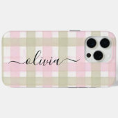 Coques Case-Mate iPhone Monogramme Personnalisé (Verso (horizontal))