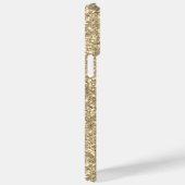 Coques Case-Mate iPhone Monogramme personnalisé 14k Gold Parties scintilla (Verso / Droite)
