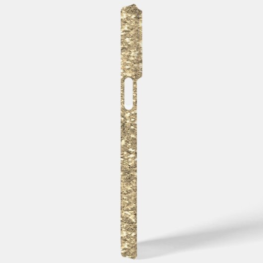Coques Case-Mate iPhone Monogramme personnalisé 14k Gold Parties scintilla (Verso / Droite)