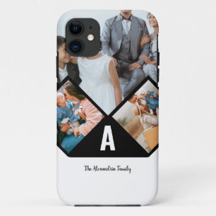 Case-Mate iPhone Case monogramme personnalisé 3 photo collage famille