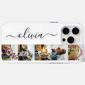 Coques Case-Mate iPhone Monogramme Personnalisé 5 Photo Collage (Verso (horizontal))