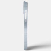 Coques Case-Mate iPhone Monogramme personnalisé à l'apparence d'argent bro (Verso / Gauche)