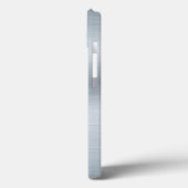 Coques Case-Mate iPhone Monogramme personnalisé à l'apparence d'argent bro (Verso / Gauche)