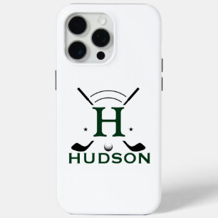 Coque iPhone 15 Pro Max Monogramme personnalisé avec les initiales du joue