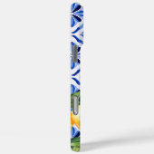 Coques Case-Mate iPhone Monogramme personnalisé Citrons jaunes méditerrané (Verso / Droite)