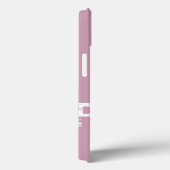 Coques Case-Mate iPhone Monogramme personnalisé Cool rose moderne (Verso / Droite)