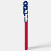 Coques Case-Mate iPhone Monogramme personnalisé Drapeau Américain (Verso / Gauche)