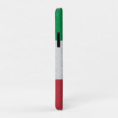 Coques Case-Mate iPhone Monogramme personnalisé Drapeau italien Dégâts (Dos/Droite)