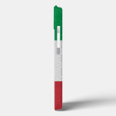 Coques Case-Mate iPhone Monogramme personnalisé Drapeau italien Modèle Dam (Verso / Gauche)