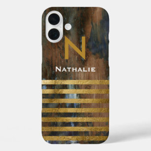 Coques iPhone 16 Plus monogramme personnalisé élégant et chic