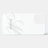 Coques Case-Mate iPhone monogramme personnalisé filigrane élégant iPhone 1 (Verso (horizontal))