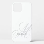 Coques Case-Mate iPhone monogramme personnalisé filigrane élégant iPhone 1 (Verso)