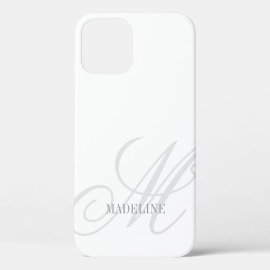 Coques Case-Mate iPhone monogramme personnalisé filigrane élégant iPhone 1 (Verso)