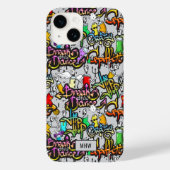 Coques Case-Mate iPhone monogramme personnalisé Graffiti Hip hop (Verso)