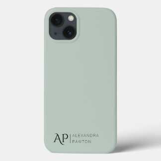 Case-Mate iPhone Case Monogramme personnalisé minimaliste de la taille v