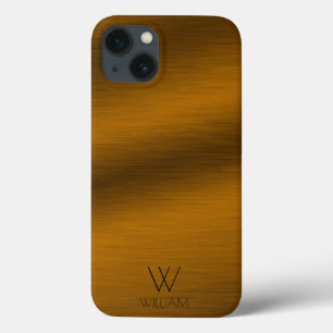 Case-Mate iPhone Case Monogramme personnalisé minimaliste en cuivre bro