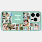 Coques Case-Mate iPhone Monogramme personnalisé moderne (Verso (horizontal))